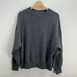 Aritzia Gray Crew Neck Sweater